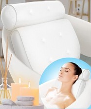 Cuscino da bagno collo posteriore antiscivolo ergonomico lusso comfort 3D rete supporto collo Regno Unito