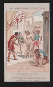 santino holy card II Mistero Doloroso Flagellazione di Gesù alla Colonna - Picture 1 of 1