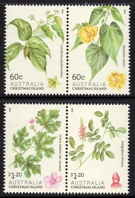 CHRISTMAS ISLAND 2013 " FLOWERING SHRUBS" SET MNH - Image 1 of 2