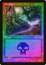 Swamp (342) FOIL Invasion HEAVILY PLD Basic Land MAGIC GATHERING CARD ABUGames
