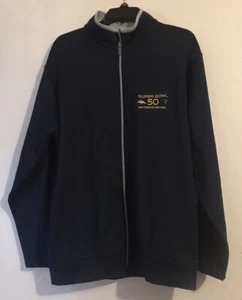 NFL Sam Francisco Antigua Super Bowl 50 Logo Jacket Size XL New With Tags - Picture 1 of 7