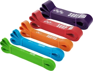 SUNPOW Pull up Assistance Bands - Set of 5 Resistance Heavy Duty Workout Exercis - Picture 1 of 7