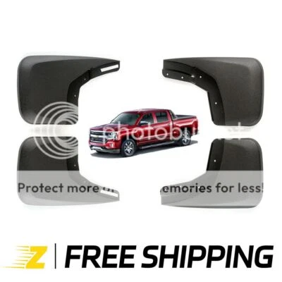 Splash Guards Mud Flaps for Chevrolet Silverado Front & Rear 4Pcs etc 2014-2018 - Imagem 1 de 4