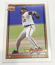 Jose Mesa - 1991 Topps #512 - Baltimore Orioles Baseball Card