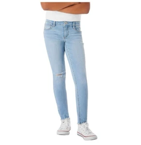 Member's Mark Girls Skinny Fit Jean Holes Light Kylie Wash Size M 7/8 NWT - Picture 1 of 10