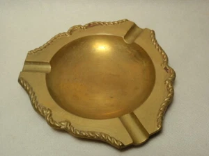 Vintage Indien massiver Messing Zigarettenaschenbecher - Bild 1 von 6