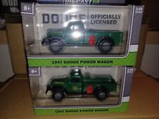 2 PACK Die-Cast 1:48 Scale 1947 Dodge Power Wagon - FORESTRY  SERVICE - Distress