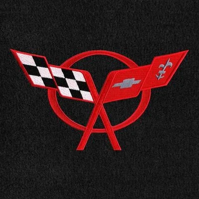 Lloyd Mats Velourtex C5 Corvette Flag Logo Trunk Mat (1997-04)  Foto 1 de 4