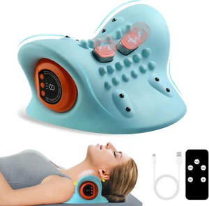 EMS Nackenmassagegerät Elektrisch mit Wärme, Kabelloses Nacken Massagegerät, Ent - Bild 1 von 8