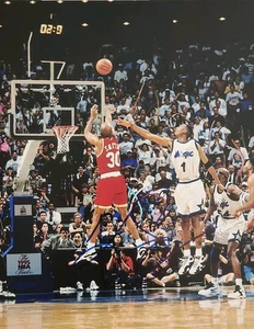 Kenny Smith Signed 8x10 Houston Rockets Autograph Photo 2x NBA Champ 🏆 UNC 🏀 - Picture 1 of 1