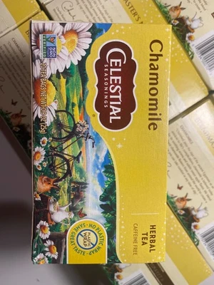 Bolsas de té de hierbas de manzanilla condimento celestial - sin cafeína - 20 quilates Foto 1 de 4