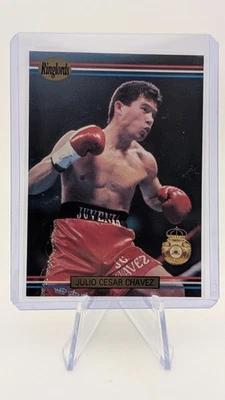 1991 RINGLORDS JULIO CESAR CHAVEZ #31 BOXING CARD WORLD CHAMPION WBA NM/M - Image 1 of 2