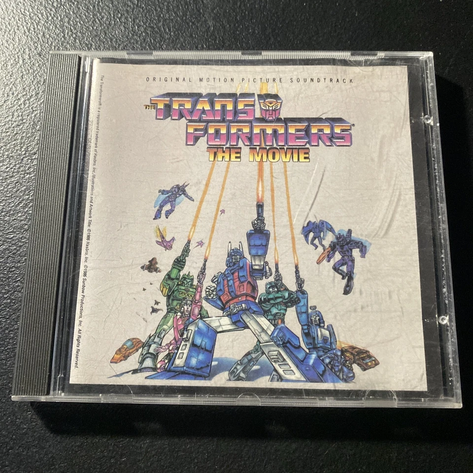 TRANSFORMERS THE MOVIE CD - Original Soundtrack First Edition 1986 Hasbro TESTED - Image 1 of 4
