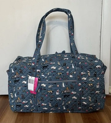 Bolsa de viaje Vera Bradley icónica grande maullido de gato 25345-P88 Foto 1 de 4
