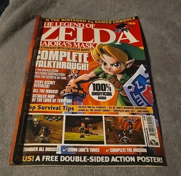The Legend Of Zelda: Majora's Mask Guide Walkthrough Magazine N64 Nintendo RARO - Imagem 1 de 1
