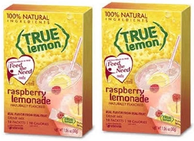 True Lemon Raspberry Lemonade Drink Mix 2 Box Pack - Image 1 of 2