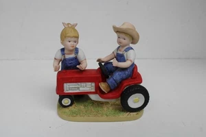 Home Interior Figurines Denim Days Collection by Homco 1985 First Tractor - Picture 1 of 9
