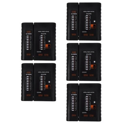  5 PCS Netzwerk Prüfgerät Netzwerktester Verdrahtungstester Telefonkabel -Tester - Bild 1 von 4