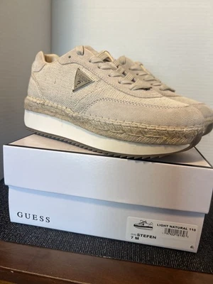 Zapatillas Deportivas de Moda para Mujer Guess Stefen Plataforma 7m Claras Naturales  Foto 1 de 4