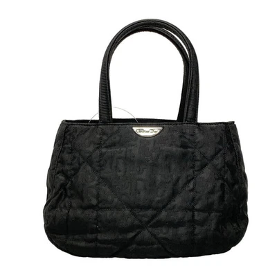 Auth DIOR/ChristianDior Trotteur Black Nylon Jacquard Handbag Foto 1 de 4