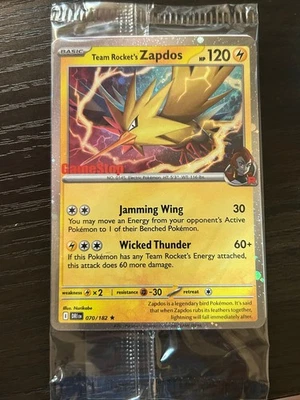 Team Rocket's Zapdos (Gamestop Exclusive) SEALED Promo 070 - Image 1 of 2