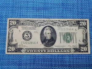 🇺🇸 US 20 Dollars Federal Reserve 1928  F Richmond FR-2050 FR-2050-E  101825-10 - Picture 1 of 2