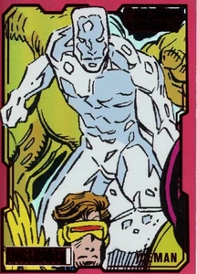 2023 UD Marvel Allegiance Infinity Trilogy Iceman Rainbow Red Parallel #50 - Picture 1 of 2