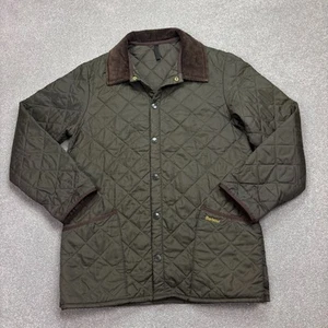 Barbour Jacket Adult Small Green Quilted Country Field Hunting Coat Men - Picture 1 of 9
