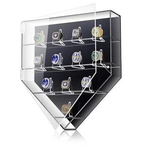 Championship Ring Vitrine 12 Ring Pfosten Baseball Ring Halter Football Ba... - Bild 1 von 7