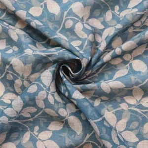 Kaplan Foliage Printed Cotton Linen Fabric - Picture 1 of 5