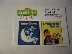 Sesamstraße 123 Nintendo NES nur Bedienungsanleitung - Bild 1 von 2