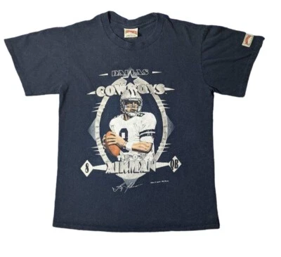 Camiseta De Colección Años 90 Nuez moscada Troy Aikman Dallas Cowboys Puntada Única Talla Mediana Foto 1 de 4