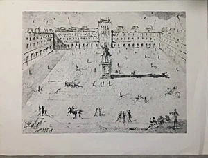 'Place de Vogue' en placa firmada a mano de Dalí Salvador - Imagen 1 de 3