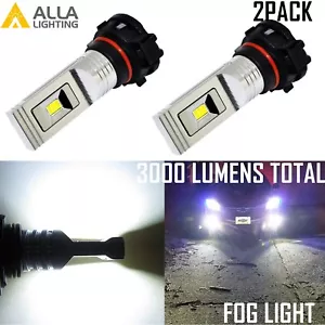 Alla Lighting 6000K 5202 LED High Power Driving Fog Light Bulb Lamp Bright White - Picture 1 of 9