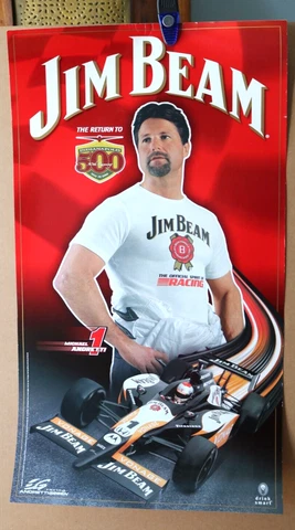 MICHAEL ANDRETTI JIM BEAM INDY CAR CHAMPION INDY 500 PROMO POSTER  18 X 28 COLOR Cover