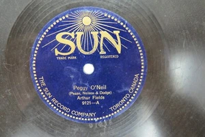 Arthur Fields - SUN 9121 - Peggy O'neil  - Rare Label - Picture 1 of 4