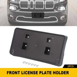 For Jeep Cherokee 2014-2018 Front Bumper License Plate Mounting Nameplate Holder - Picture 1 of 8