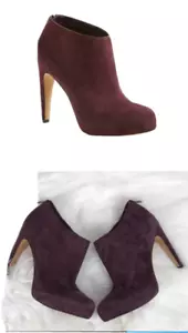 NEW Sam Edelman Keaton Purple Suede Hidden Platform Heel Booties Ankle Boots 6 - Picture 1 of 1
