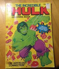 Vintage 1979 The Incredible HULK Coloring Book By Whitman Marvel, Mostly UNUSED 