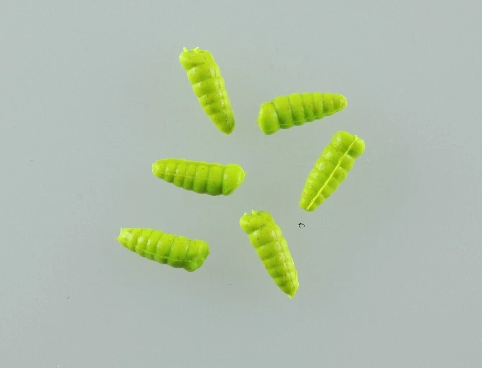 Berkley 1140592 Gulp Alive Waxies 12mm Chartreuse Fishing Lure