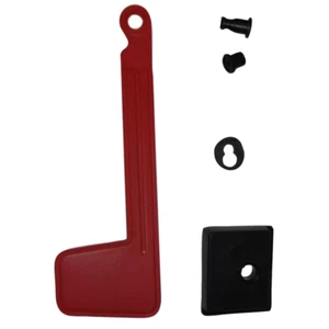 Durable Red Plastic Flag Kit Easy Replacement For Missing Or Broken Mailbox NEW - Picture 1 of 12