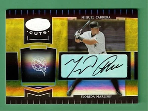 2004 LEAF CERTIFIED CUTS MIGUEL CABRERA AUTO GOLD 5/25 MARLINS - Picture 1 of 2