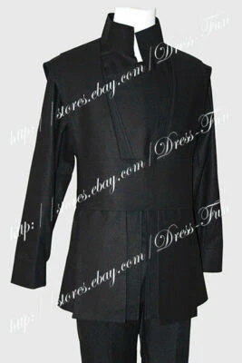 Disfraz de Luke Skywalker Star Wars Cosplay uniforme negro masculino traje de Halloween Foto 1 de 4