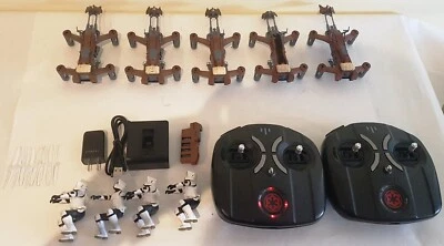 5 LOT! Propel Star Wars 74-Z Speeder Bike RC Drone Battery Remote Charger AS IS - Image 1 of 4