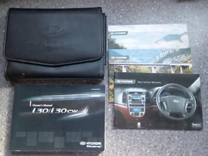 GENUINE HYUNDAI i30 / i30 CW OWNERS MANUAL HANDBOOK WALLET 2007 - 2012 - Picture 1 of 6
