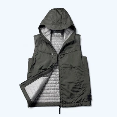 Stone Island Nylon Junior Caqui Chaleco Talla 14/170 Foto 1 de 4