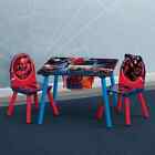 Spider-Man Table 2 Chairs Set With 6 Bins Toy Organizer Storage Playroom Marvel