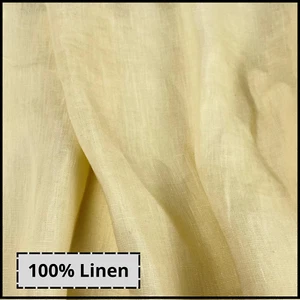100 italian upholstery linen curtain fabric lot remnants by the metre beige - Picture 1 of 3