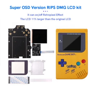 Large Q5 Screen IPS Backlight LCD Kits For Gameboy DMG Console - Picture 1 of 34