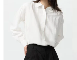 UNIQLO x COMPTOIR DES COTONNIERS Camisa oversize Mezcla Lino Nueva 2025 475719 - Imagen 1 de 8